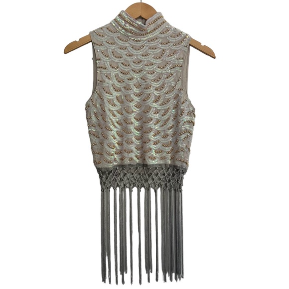 ASOS Tops - New ASOS Lavender, Pink, Gold Sequin Beaded Top Size 0